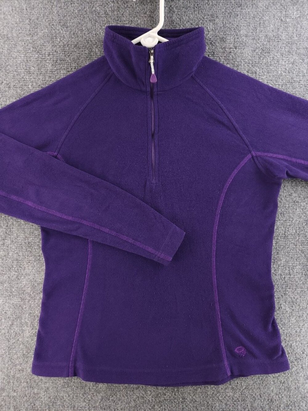 Mountain Hardwear Womens Purple Polyester Jacket 1/2 Zip Logo Medium Active